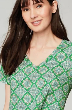 J.Jill Sleep Ultrasoft V-Neck Tee | Jjill-Women Pajamas & Robes