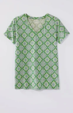 J.Jill Sleep Ultrasoft V-Neck Tee | Jjill-Women Pajamas & Robes