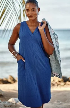 J.Jill Sleeveless V-Neck Knit Dress | Jjill-Women Dresses