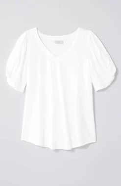 J.Jill Slub-Knit Twist-Sleeve Tee | Jjill-Women Tops & Tees