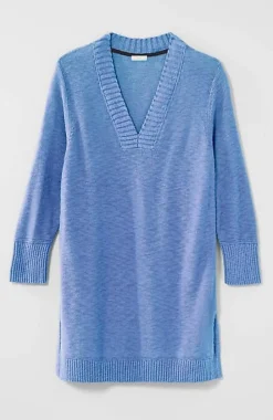 J.Jill Slub Rib-Trimmed Sweater Tunic | Jjill-Women Tunics