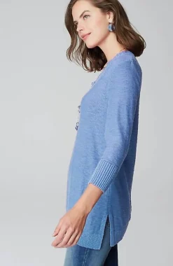 J.Jill Slub Rib-Trimmed Sweater Tunic | Jjill-Women Tunics