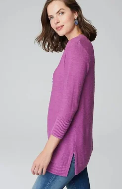 J.Jill Slub Rib-Trimmed Sweater Tunic | Jjill-Women Tunics