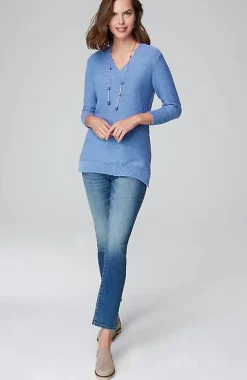 J.Jill Slub Rib-Trimmed Sweater Tunic | Jjill-Women Tunics