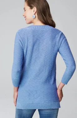 J.Jill Slub Rib-Trimmed Sweater Tunic | Jjill-Women Tunics
