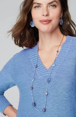 J.Jill Slub Rib-Trimmed Sweater Tunic | Jjill-Women Tunics