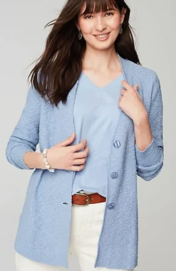 J.Jill Slub-Textured Button-Front Cardi | Jjill-Women Sweaters