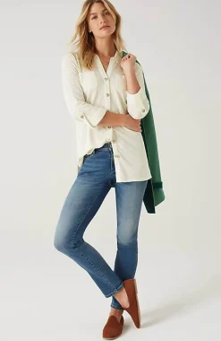 J.Jill Slub-Textured Patch-Pocket Tunic | Jjill-Women Tops & Tees