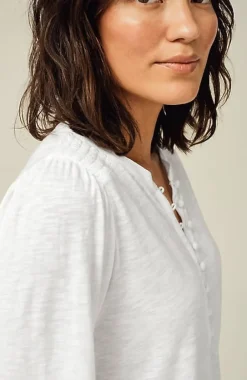 J.Jill Smocked Henley Top | Jjill-Women Tops & Tees