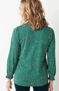 J.Jill Smocked Henley Top | Jjill-Women Tops & Tees