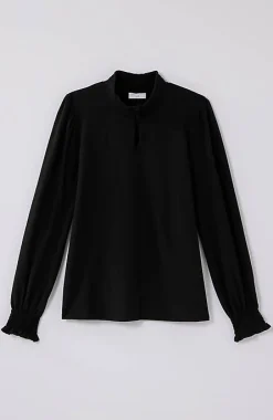 J.Jill Smocked Mock-Neck Top | Jjill-Women Tops & Tees