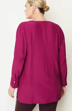 J.Jill Smocked Split-Neck Tunic | Jjill-Women Tunics