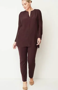J.Jill Smocked Split-Neck Tunic | Jjill-Women Tunics