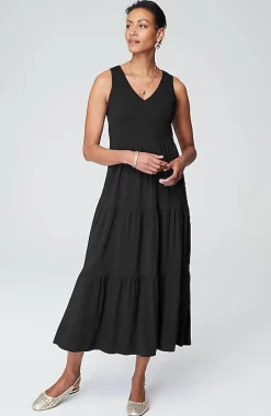 J.Jill Smocked Tiered Midi Dress | Jjill-Women Dresses