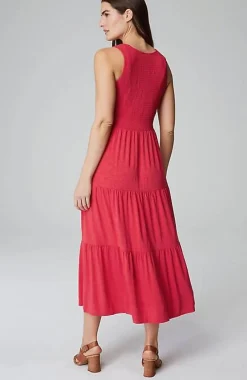 J.Jill Smocked Tiered Midi Dress | Jjill-Women Dresses