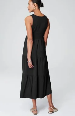J.Jill Smocked Tiered Midi Dress | Jjill-Women Dresses