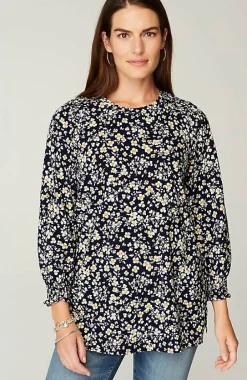 J.Jill Smocked Tunic | Jjill-Women Tops & Tees