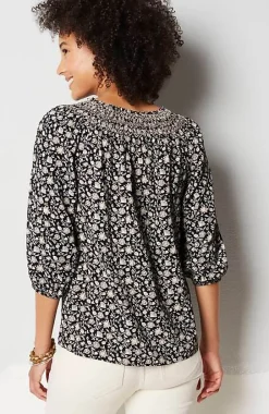J.Jill Smocked Two-Way A-Line Top | Jjill-Women Shirts & Blouses