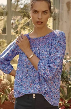 J.Jill Smocked Two-Way A-Line Top | Jjill-Women Shirts & Blouses