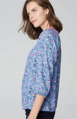 J.Jill Smocked Two-Way A-Line Top | Jjill-Women Shirts & Blouses