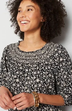 J.Jill Smocked Two-Way A-Line Top | Jjill-Women Shirts & Blouses