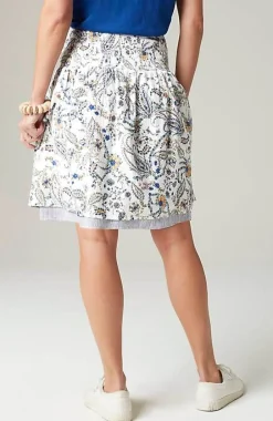 J.Jill Smocked-Waist Layered Skirt | Jjill-Women Skirts