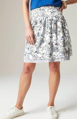 J.Jill Smocked-Waist Layered Skirt | Jjill-Women Skirts