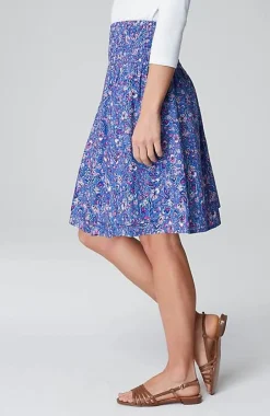 J.Jill Smocked-Waist Layered Skirt | Jjill-Women Skirts