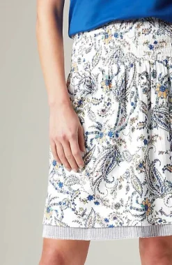 J.Jill Smocked-Waist Layered Skirt | Jjill-Women Skirts