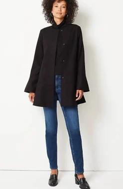 J.Jill Soft-Brushed Flounce-Hem Jacket | Jjill-Women Jackets & Coats