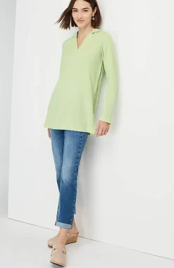 J.Jill Soft-Brushed Waffle Hoodie Tunic | Jjill-Women Tops & Tees