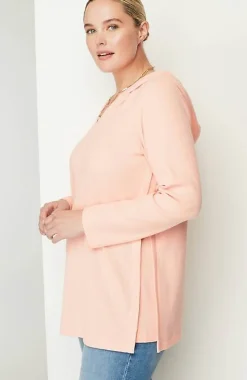 J.Jill Soft-Brushed Waffle Hoodie Tunic | Jjill-Women Tops & Tees