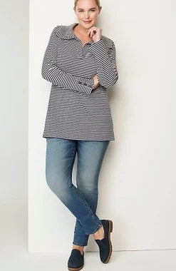 J.Jill Soft-Knit Collared Tunic | Jjill-Women Tops & Tees
