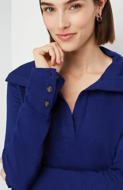 J.Jill Soft-Knit Collared Tunic | Jjill-Women Tops & Tees