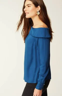 J.Jill Soft Luxe One-Shoulder Top | Jjill-Women Shirts & Blouses