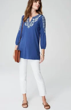 J.Jill Soutache Embroidered Tunic | Jjill-Women Tops & Tees