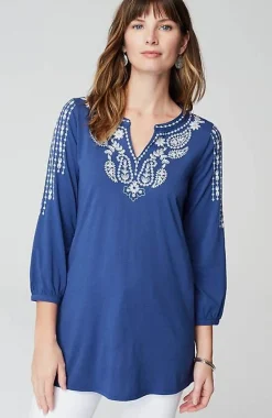 J.Jill Soutache Embroidered Tunic | Jjill-Women Tops & Tees