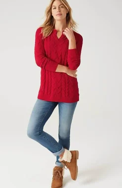 J.Jill Split-Neck Chenille Tunic | Jjill-Women Tunics