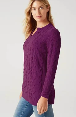 J.Jill Split-Neck Chenille Tunic | Jjill-Women Tunics
