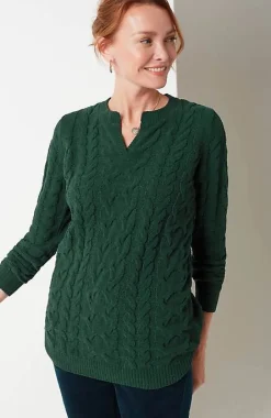 J.Jill Split-Neck Chenille Tunic | Jjill-Women Tunics