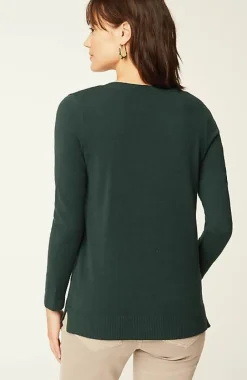 J.Jill Split-Neck Pullover Sweater | Jjill-Women Sweaters