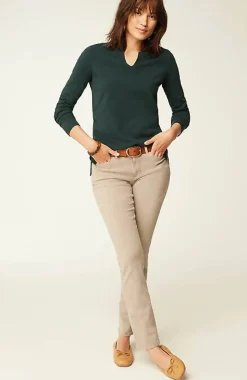 J.Jill Split-Neck Pullover Sweater | Jjill-Women Sweaters