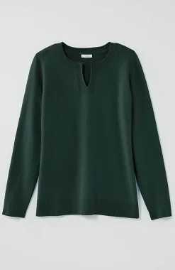 J.Jill Split-Neck Pullover Sweater | Jjill-Women Sweaters