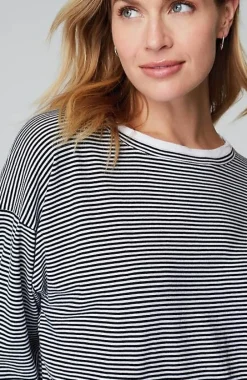 J.Jill Striped Double-Layer Tee | Jjill-Women Tops & Tees