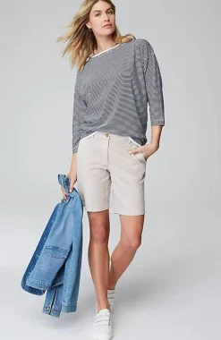 J.Jill Striped Double-Layer Tee | Jjill-Women Tops & Tees