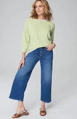 J.Jill Striped Double-Layer Tee | Jjill-Women Tops & Tees