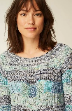 J.Jill Textured Convertible-Shoulder Sweater | Jjill-Women Sweaters