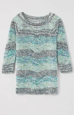 J.Jill Textured Convertible-Shoulder Sweater | Jjill-Women Sweaters