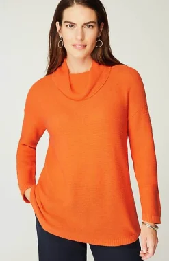 J.Jill Textured Cowl-Neck Sweater | Jjill-Women Sweaters