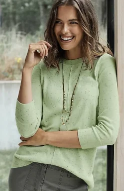J.Jill Tweed Pintucked Pullover Sweater | Jjill-Women Sweaters